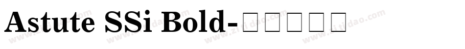 Astute SSi Bold字体转换